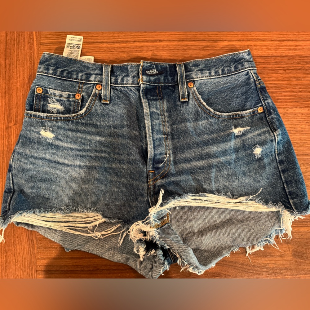 Levi's 501 Blue cutoff Denim Shorts